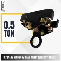 Pull Push Trolley With Flange Guide Rollers, Lifting Capacity 500 kg