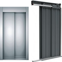 Telescopic 2 Panel Landing Door