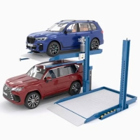 Heavy-Duty Two Post Hydraulic Car Parking Lift System, Max Lift Height 2100 mm, Lifting Capacity 2-3 ton