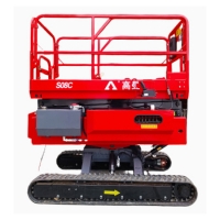 S06C, Crawler Scissor Lift, Max.working height  8.20m,  Max.platform height  6.20m,  Loading capacity  230kg
