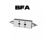 BFA - Double counterbalance valves for open center, flanged version