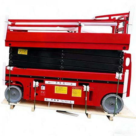 14m Electric self-propelled scissor lift, Maximum working height  15.7 m, Safe working load  227 kg