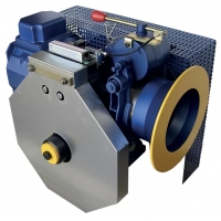 HW134B BRAKE - Gearbox with auxiliary brake on slow shaft, EN81-20 compliant.