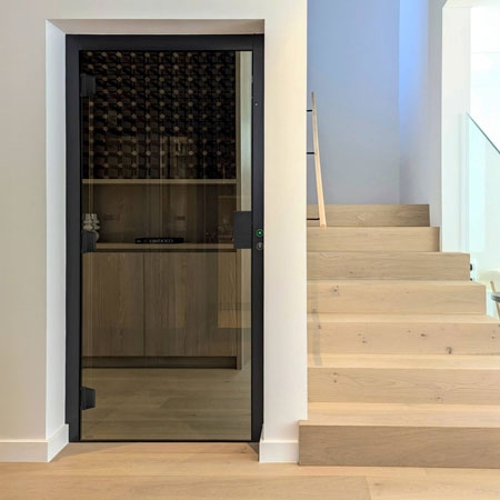 Residential Sovereign lift, Guaranteed 300kg Load Rating, Full Height Control Operating Panel - Sleek Button Integration Design
