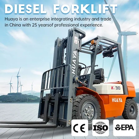 3 Ton Diesel Forklift, Lifting heigh 3000-7000mm,  Loading Capacity 3000 kg