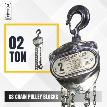 Stainless Steel Chain Pulley Block - Capacity 0.5 ton - 5 ton