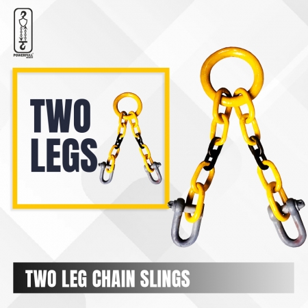 Two Leg Chain Sling, Capacity Up to 70 Ton