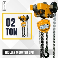 Trolley Mounted Chain Pulley Block, Available up to 50 Ton Capacity