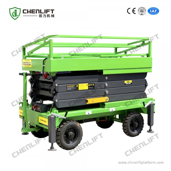 Manual Pushing Mobile Scissor Lift - MK1100