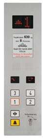 Double banked car operating panel - KTD