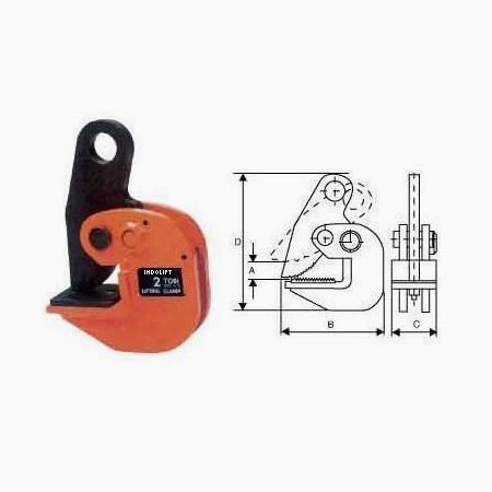 DHQ - Horizontal Plate Lifting Clamp - Rated Capacity 750kg - 5000kg