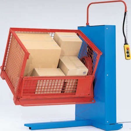 Container lifter, Lift and tilt in one single operation