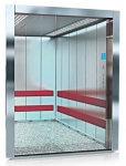 Hairline Stainless Steel Freight Elevator Cabin