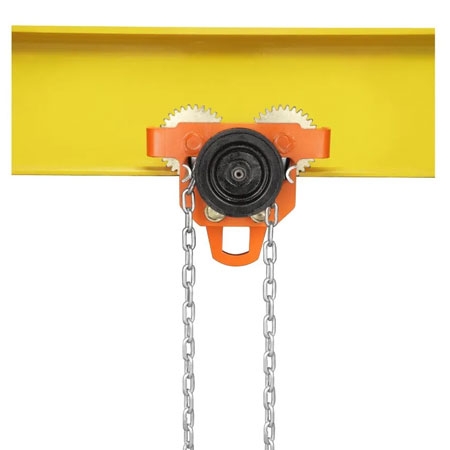 Monorail Travelling Trolley – Beam Trolley, Capacity 1000 kg (1 ton) to 5000 kg (5 Ton), Lifting height 3-6 m