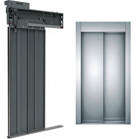 Telescopic 2 Panel Cabin Door