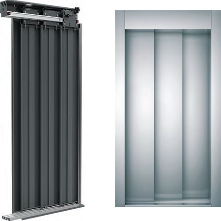 Telescopic 3 Panel Landing Door
