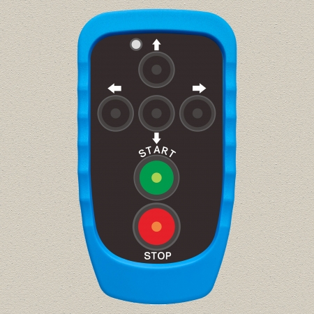 V124 Radio Control Winch Control 4 function keys wireless remote, Operating Range 50-80m