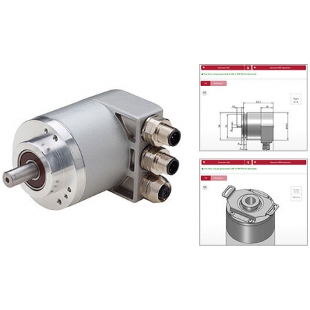 AI25 CANopen Absolute Encoder with Broad Temperature Range, IP67 Option, Shafted or Hub-Shaft Options