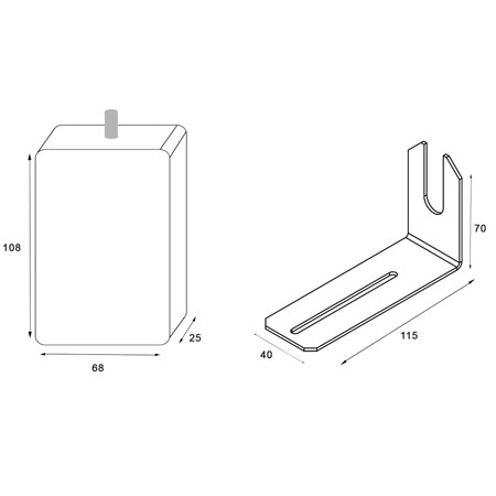 Turbocell - PG303- Magnetic Load Sensor, Nominal Weight up to 8 passengers.
