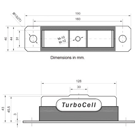 TURBOCELL, PG302 - Load sensor under cabin, Maximum Load Capacity 1500 kg